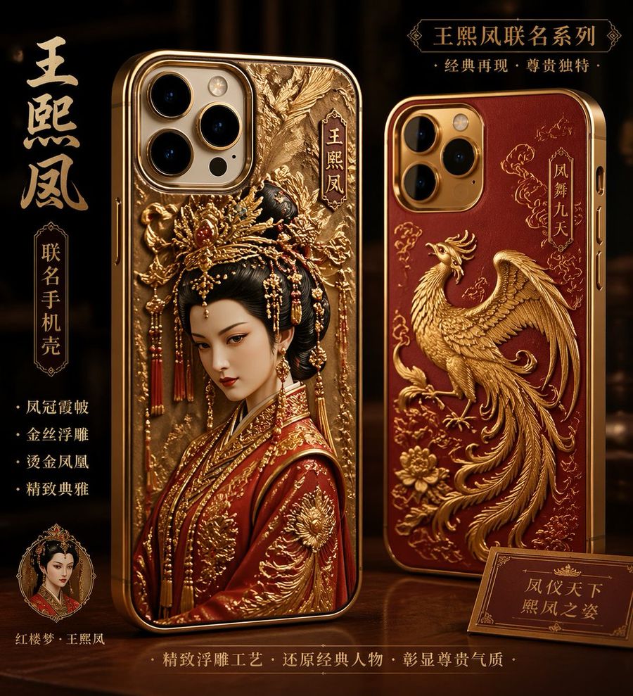 Phoenix Crown Phone Case — GPT Image 2 image prompt example