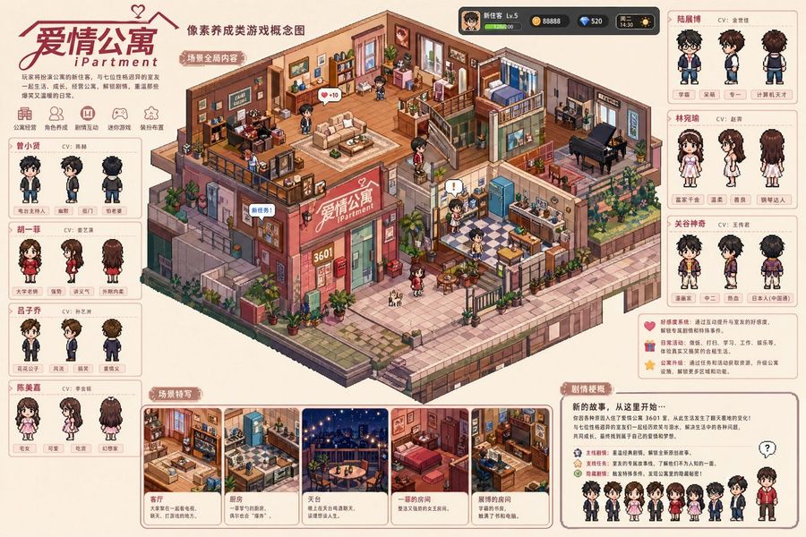 Pixel Art Cultivation Game Concept — GPT Image 2 image prompt example