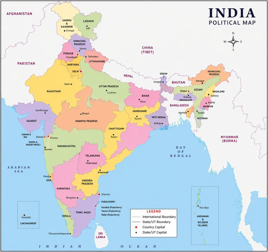 Political Map Visualization — GPT Image 2 image prompt example
