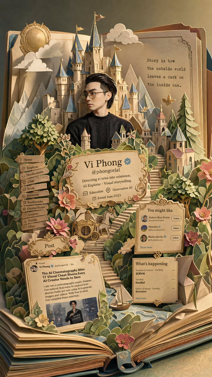 Pop Up Book Fantasy Transformation — GPT Image 2 image prompt example