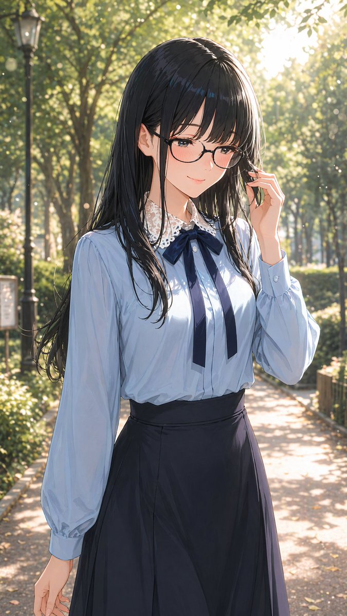 Portrait Of A Gentle Woman With Glasses — GPT Image 2 image prompt example