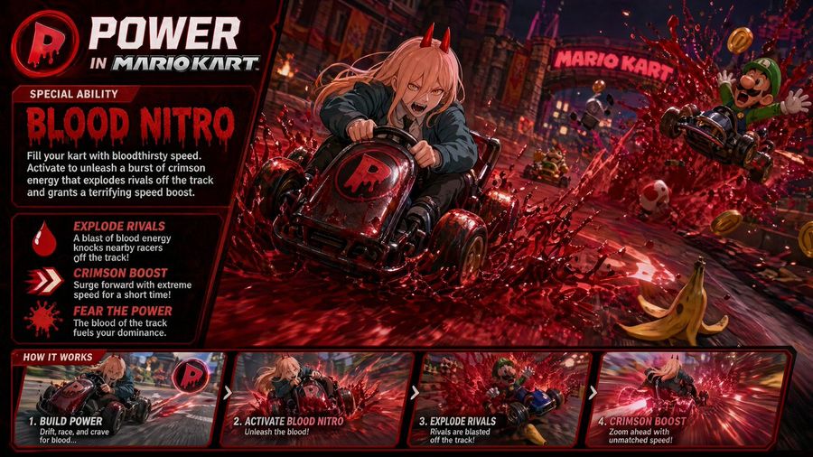 Power In Mario Kart Poster — GPT Image 2 image prompt example