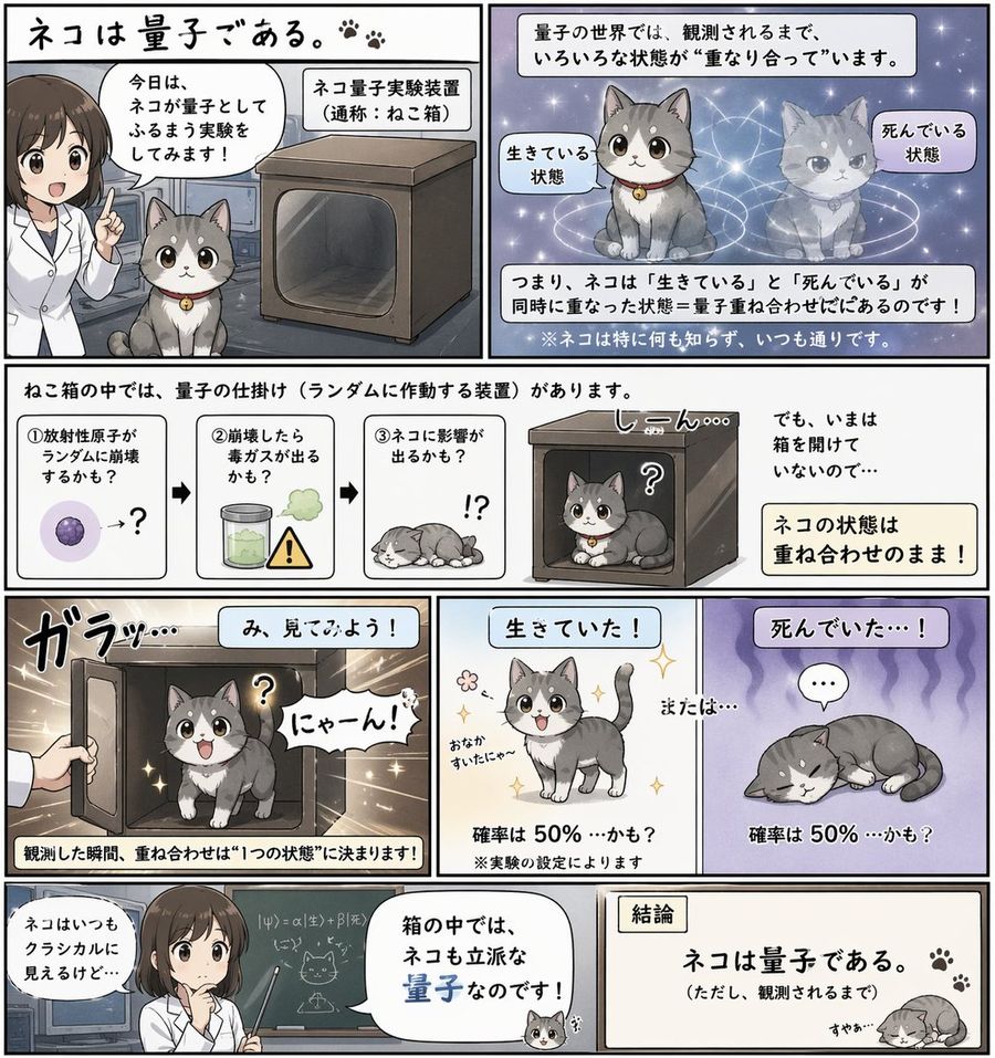 Quantum Cat Manga — GPT Image 2 image prompt example
