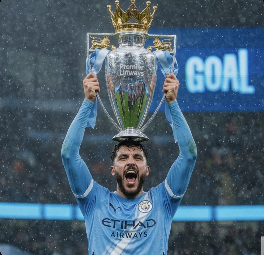 Rainy Premier League Trophy Celebration — GPT Image 2 image prompt example