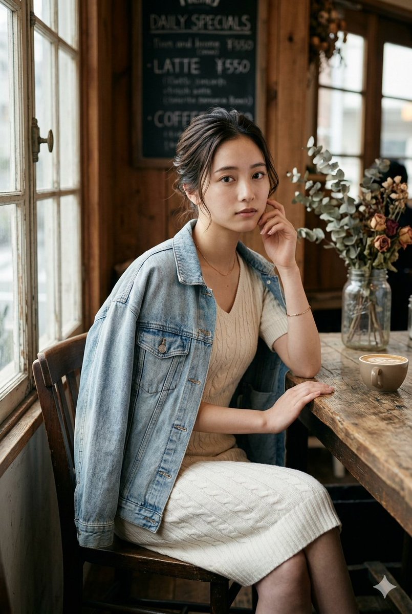 Realistic Cafe Portrait — GPT Image 2 image prompt example