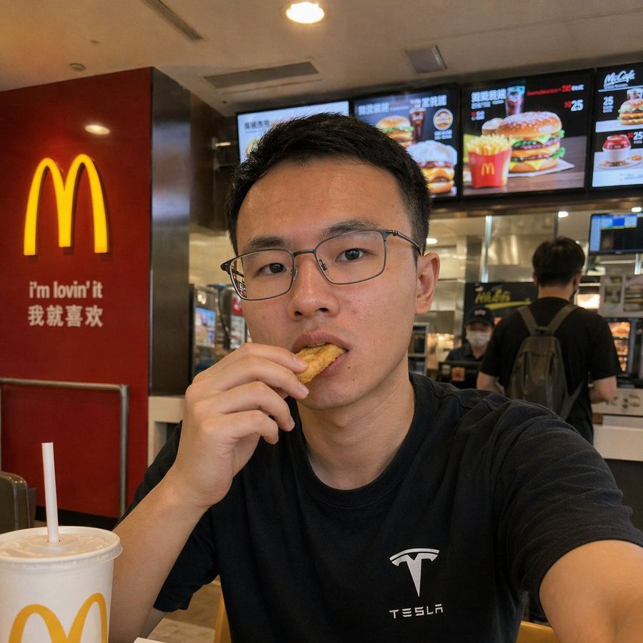Realistic Mcdonalds Selfie Portrait — GPT Image 2 image prompt example