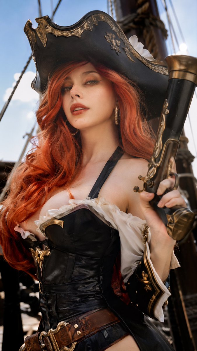 Realistic Pirate Cosplay Portrait — GPT Image 2 image prompt example