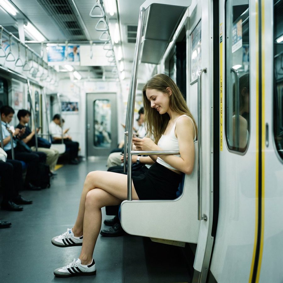 Realistic Subway Candid Portrait — GPT Image 2 image prompt example