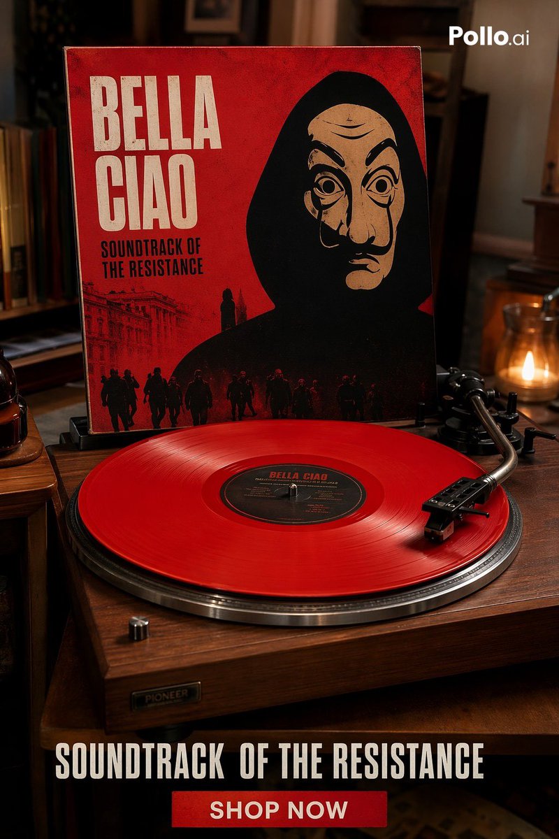 Red Vinyl Soundtrack Ad — GPT Image 2 image prompt example
