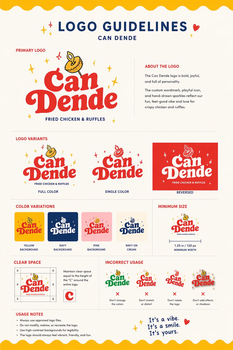 Restaurant Logo Guidelines Board — GPT Image 2 image prompt example