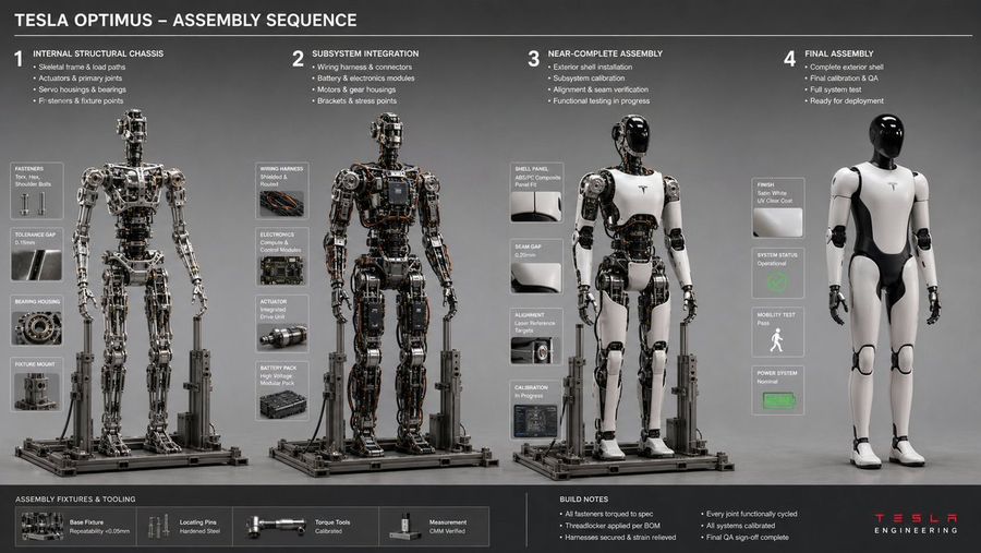 Robot Assembly Engineering Workflow — GPT Image 2 image prompt example