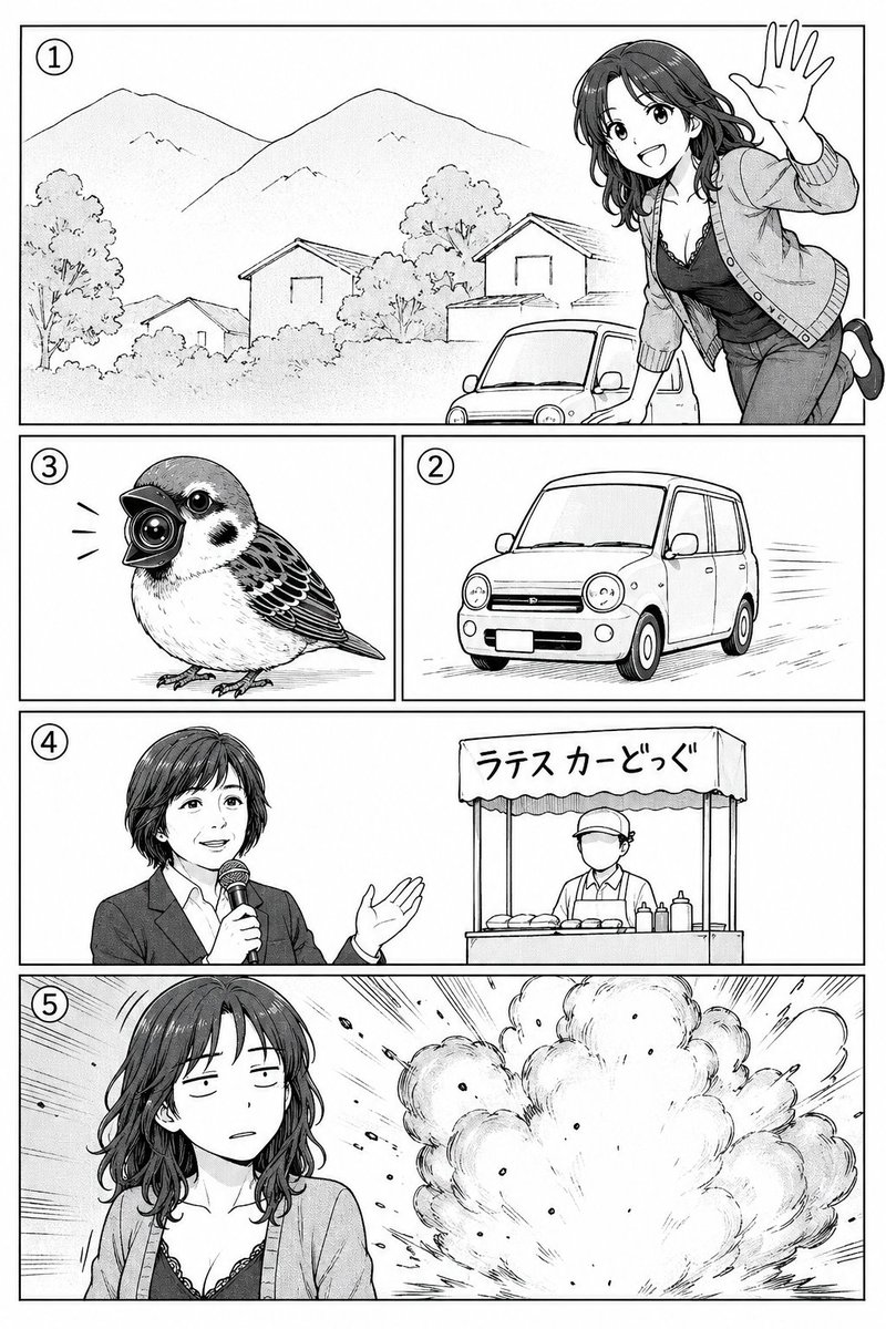 Rough Storyboard Manga Page — GPT Image 2 image prompt example