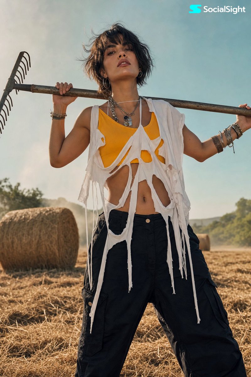 Rural Fashion Editorial Portrait — GPT Image 2 image prompt example