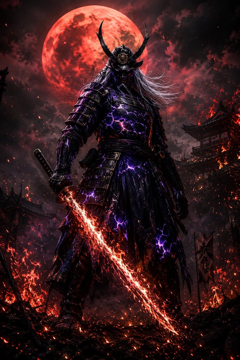 Samurai Warlord Dark Fantasy — GPT Image 2 image prompt example