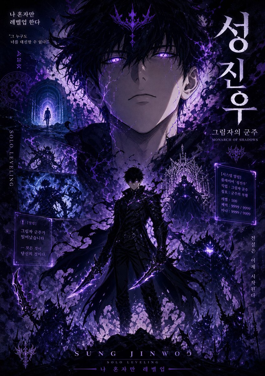 Shadow Monarch Cover — GPT Image 2 image prompt example