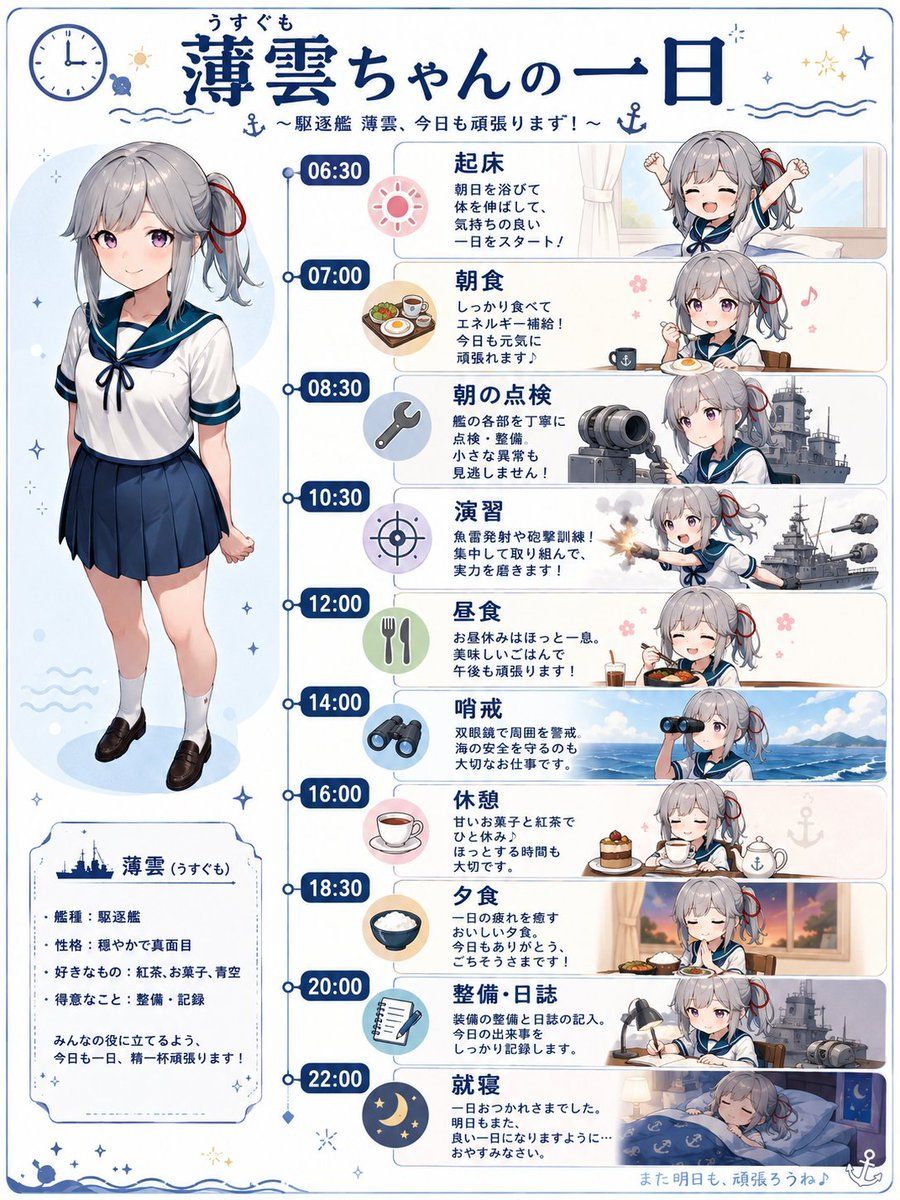 Ship Girl Schedule Poster — GPT Image 2 image prompt example