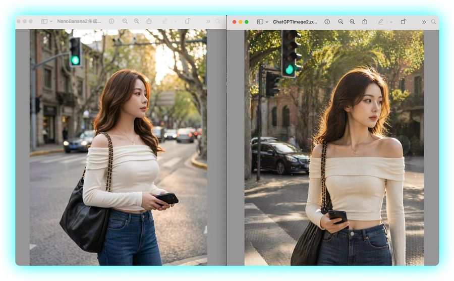 Side By Side Ai Portrait Comparison — GPT Image 2 image prompt example