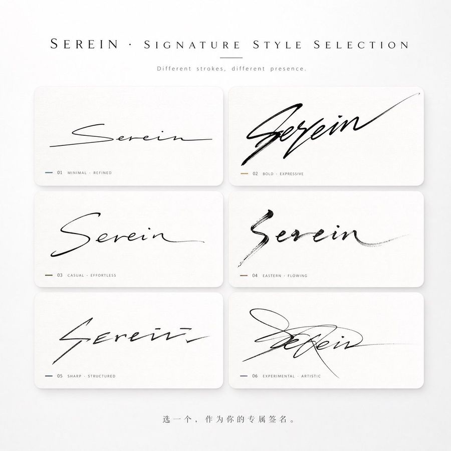 Signature Style Selection — GPT Image 2 image prompt example