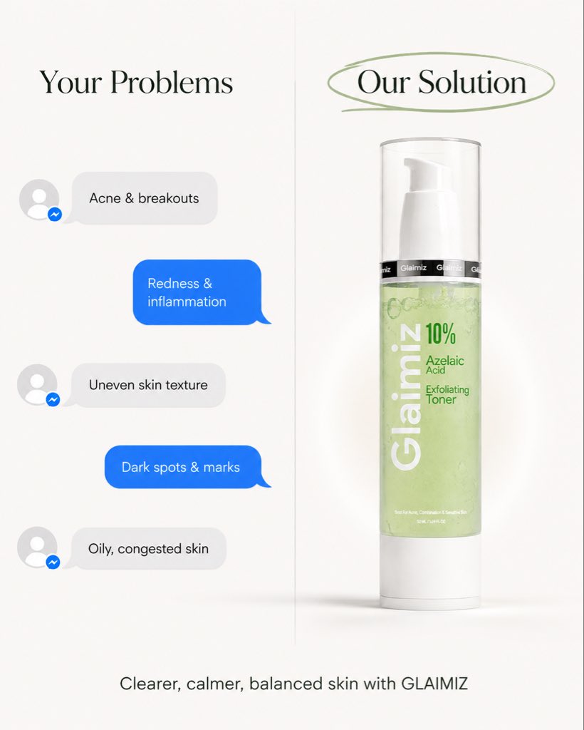Skincare Split Ad Layout — GPT Image 2 image prompt example