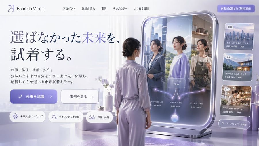 Smart Mirror Branching Scenarios — GPT Image 2 image prompt example