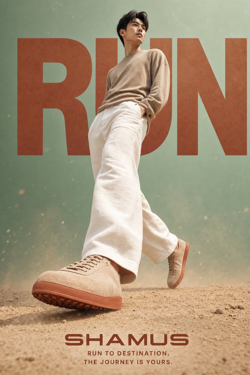 Sneaker Lifestyle Editorial Poster — GPT Image 2 image prompt example