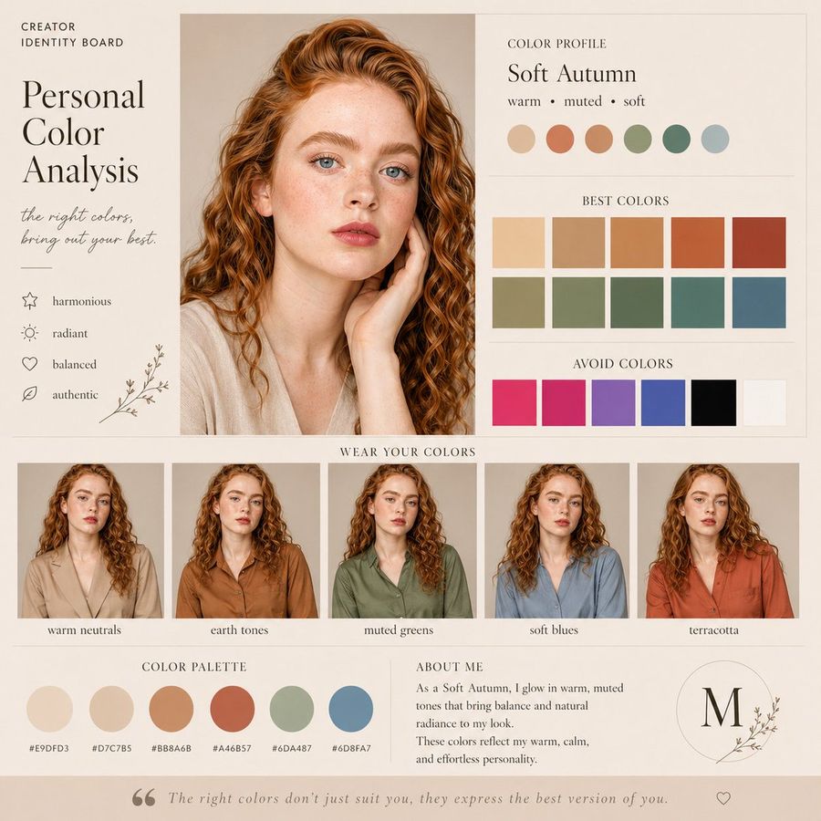 Soft Autumn Color Board — GPT Image 2 image prompt example