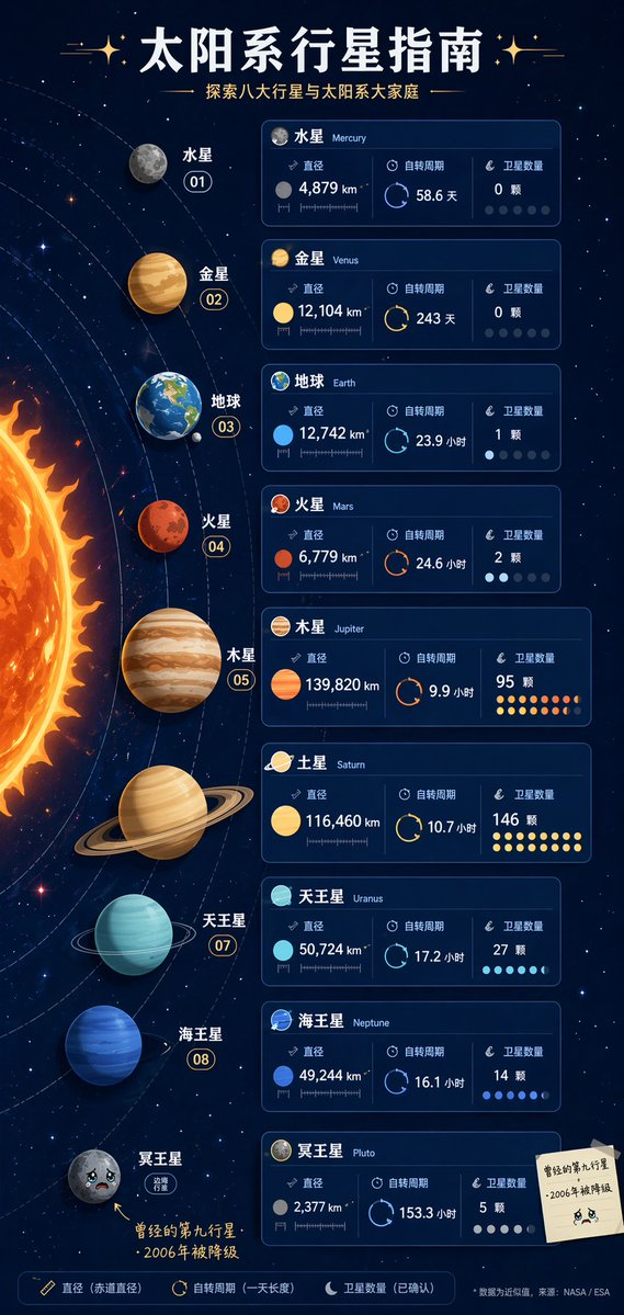 Solar System Infographic Poster — GPT Image 2 image prompt example