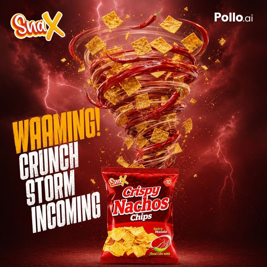 Spicy Nacho Tornado Ad — GPT Image 2 image prompt example