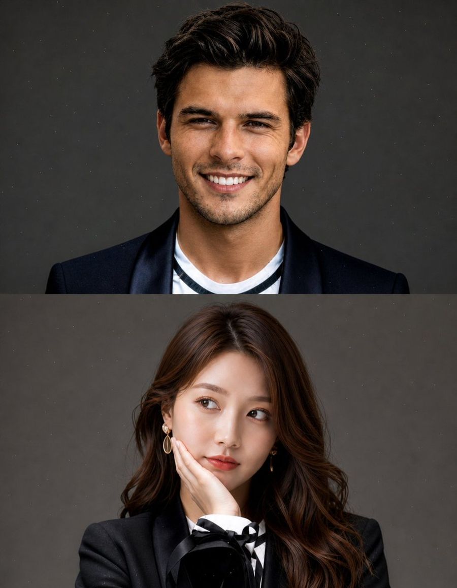 Split Portrait Studio Photography — GPT Image 2 image prompt example