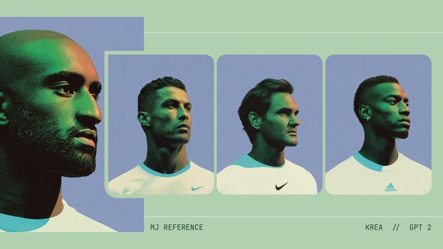Sportswear Portrait Moodboard — GPT Image 2 image prompt example