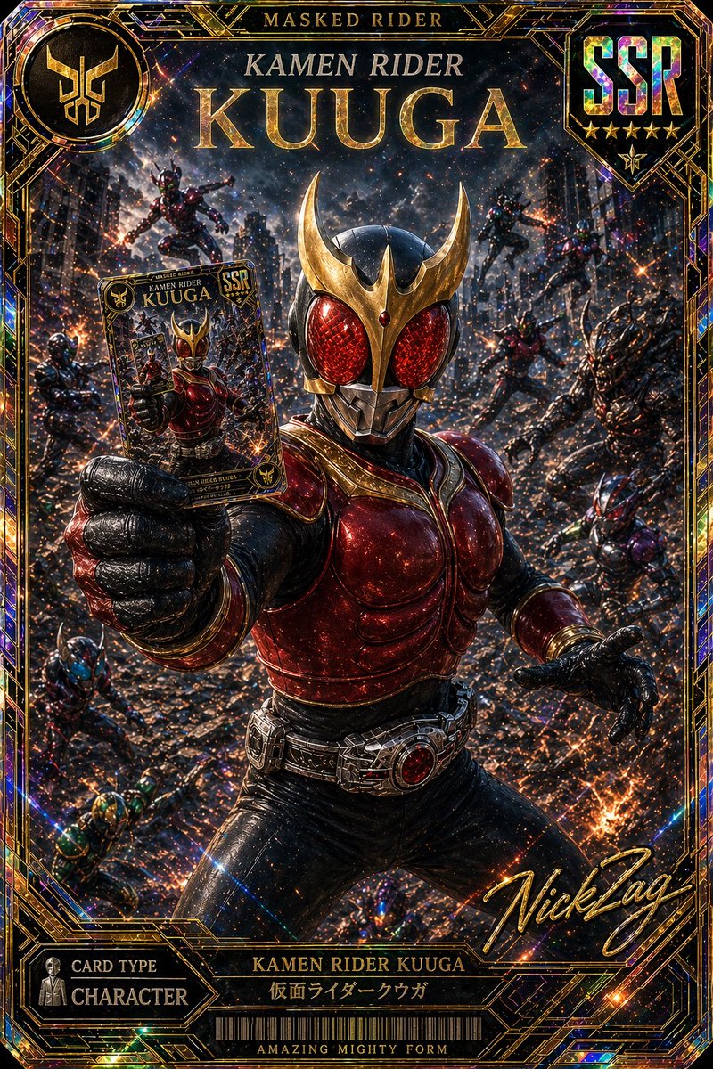 Ssr Kamen Rider Kuuga Card — GPT Image 2 image prompt example