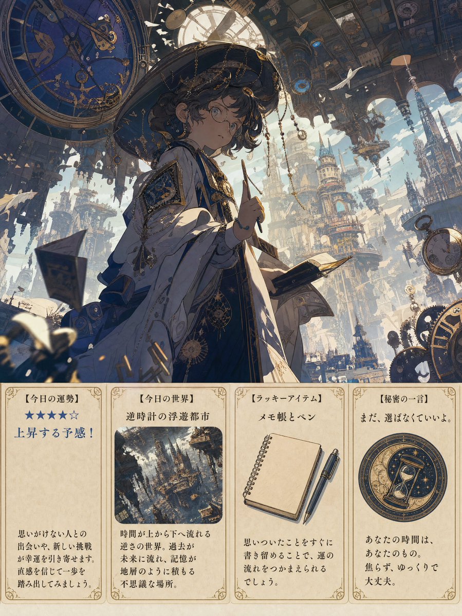 Steampunk Fortune Cards — GPT Image 2 image prompt example