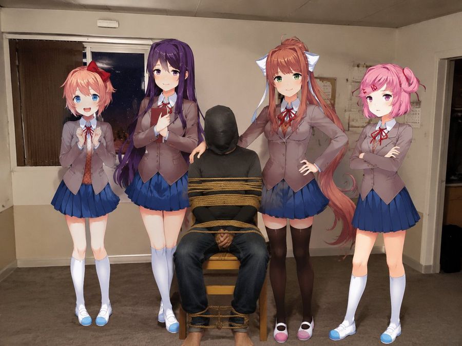 Strange Doki Doki Literature Club — GPT Image 2 image prompt example