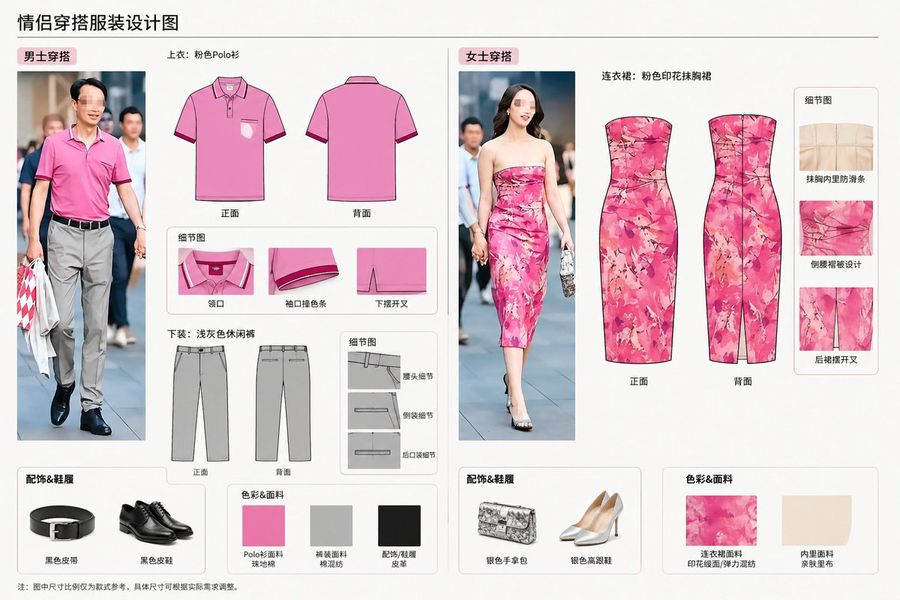 Street Fashion Deconstruction Charts — GPT Image 2 image prompt example