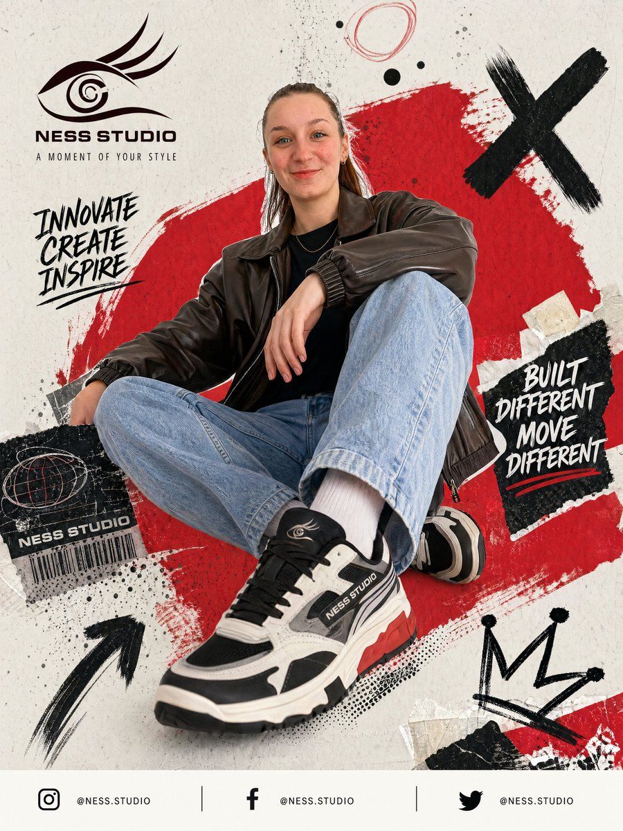 Streetwear Sneaker Poster Ad — GPT Image 2 image prompt example