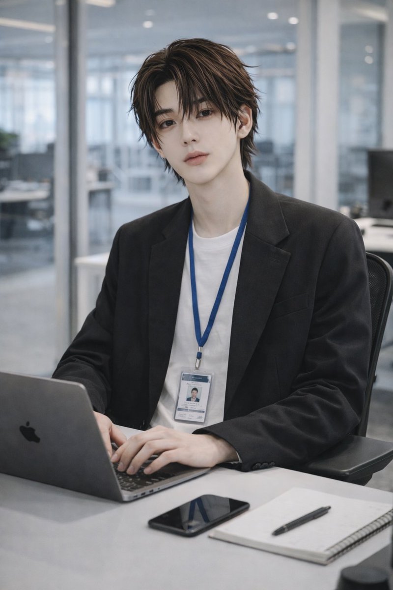 Stylish Office Worker Portrait — GPT Image 2 image prompt example