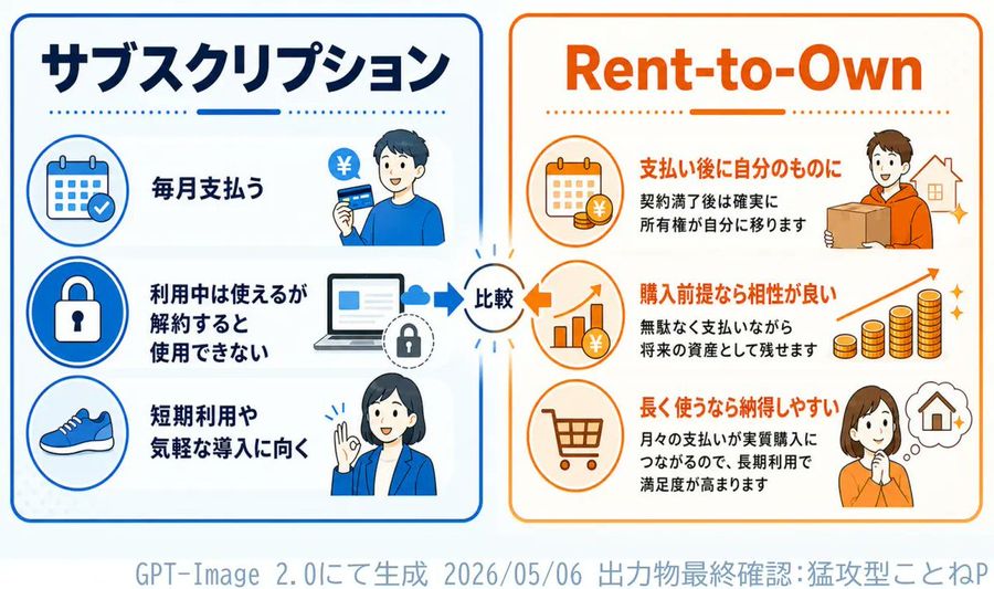 Subscription Rent To Own Infographic — GPT Image 2 image prompt example