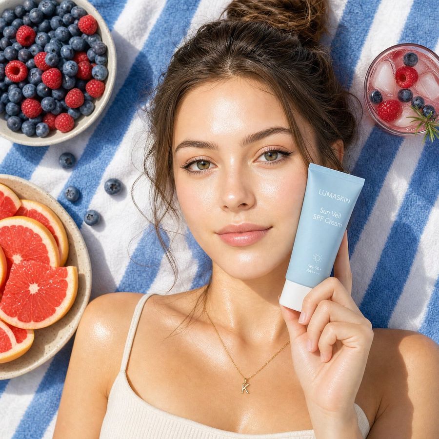 Summery Skincare Beauty Advertisement — GPT Image 2 image prompt example