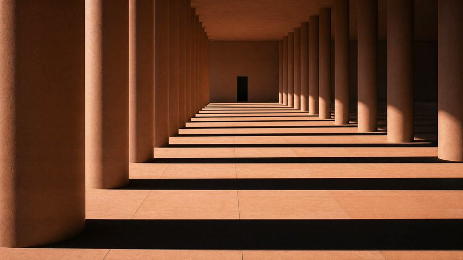 Sunlit Terracotta Colonnade — GPT Image 2 image prompt example