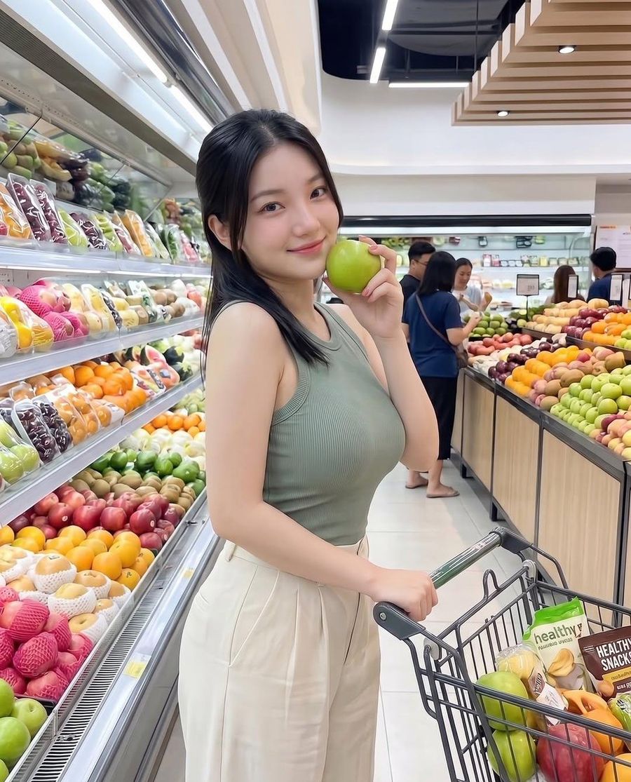 Supermarket Lifestyle Portrait — GPT Image 2 image prompt example