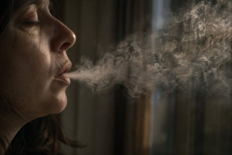 Surreal Smoke Memory Portrait — GPT Image 2 image prompt example