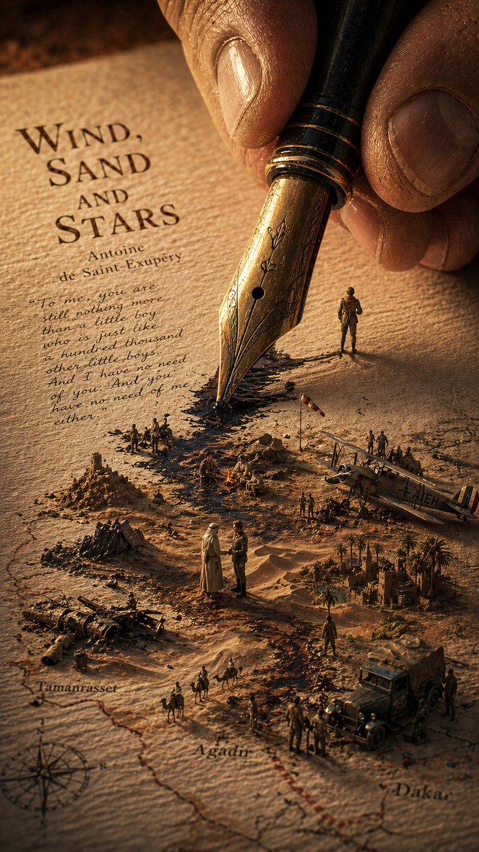 Surreal Wind Sand And Stars Book World — GPT Image 2 image prompt example