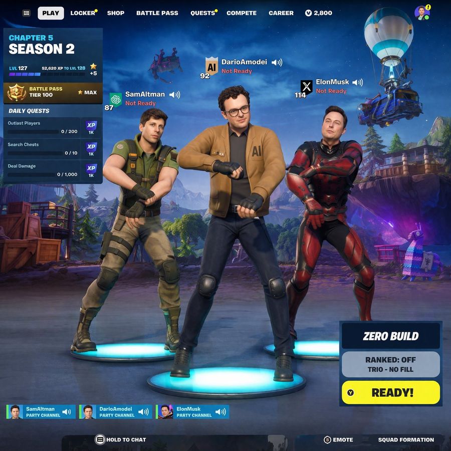 Tech Ceo Battle Royale Lobby — GPT Image 2 image prompt example