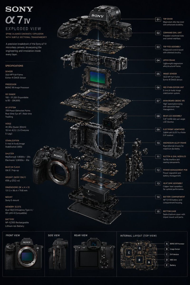 Technology Exploded View — GPT Image 2 image prompt example