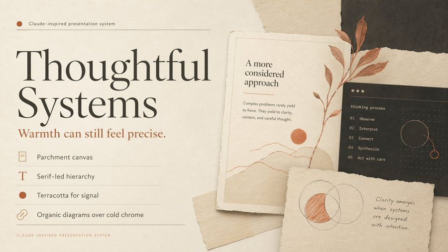 Thoughtful Systems Presentation Cover — GPT Image 2 image prompt example