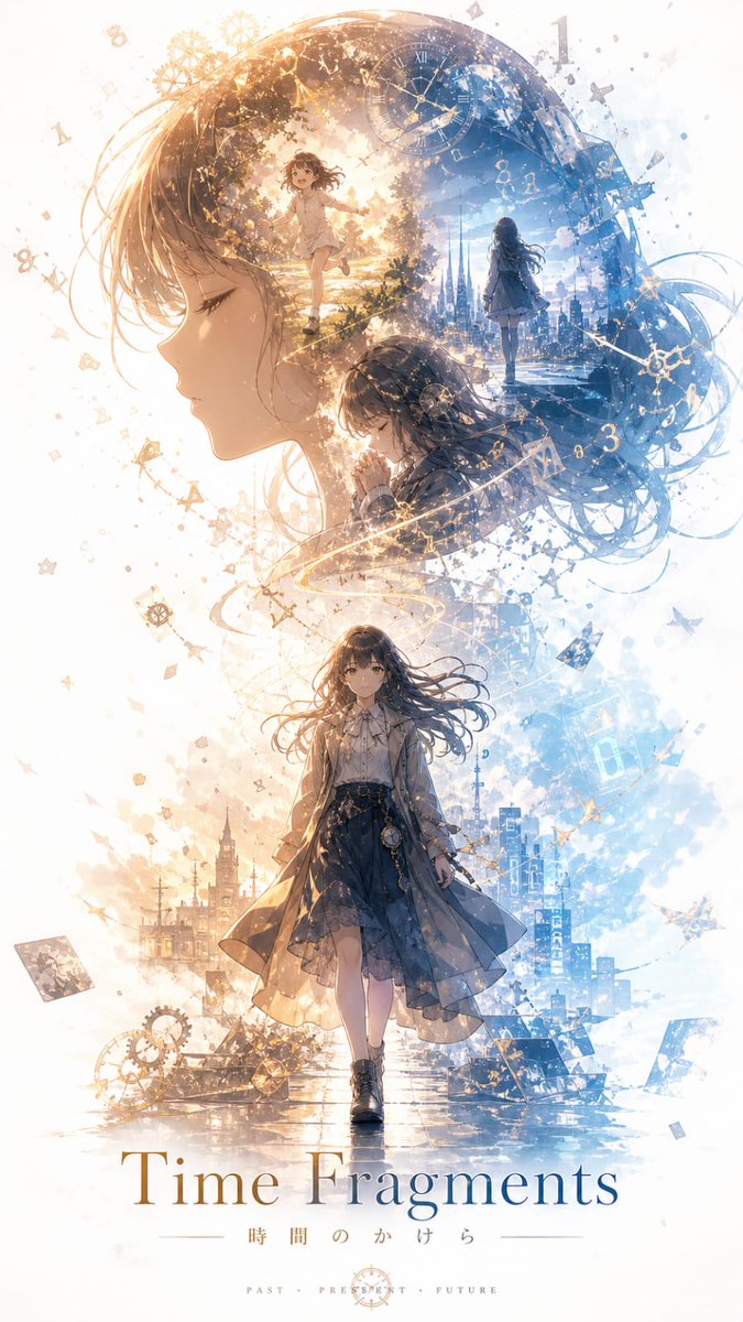 Time Fragments Anime Poster — GPT Image 2 image prompt example