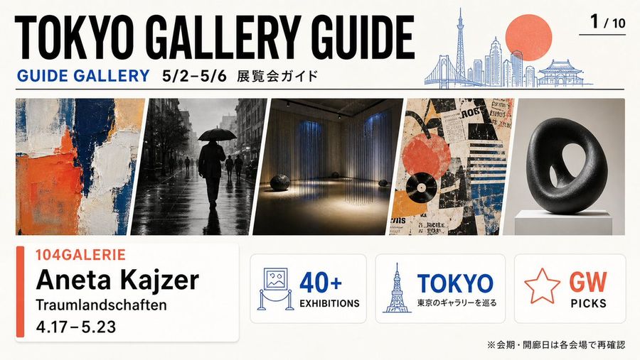 Tokyo Gallery Guide Brochure — GPT Image 2 image prompt example