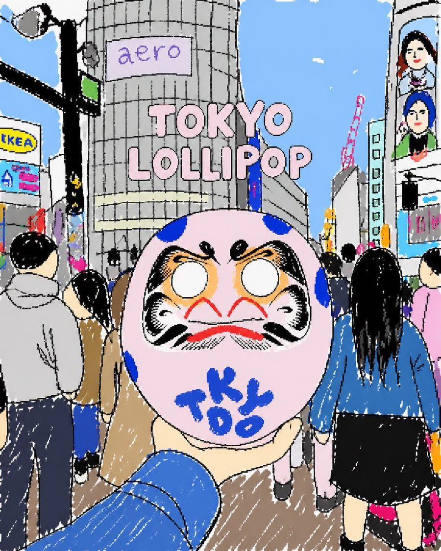 Tokyo Lollipop Sketch — GPT Image 2 image prompt example