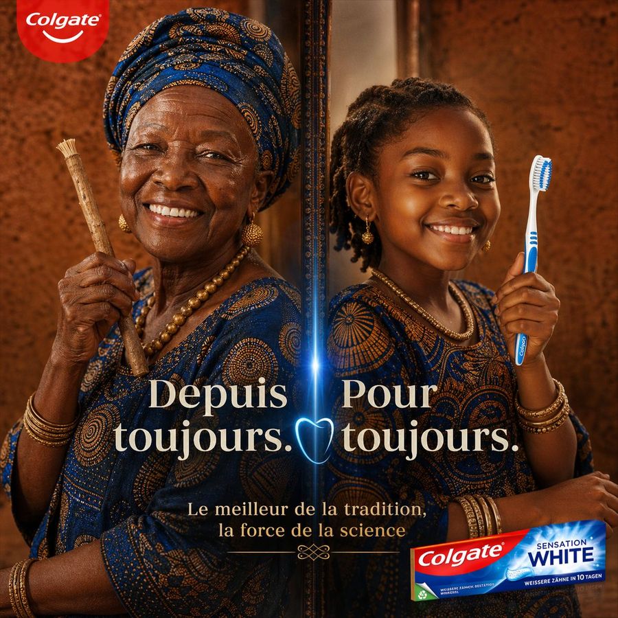 Tradition And Modernity Toothpaste Ad — GPT Image 2 image prompt example