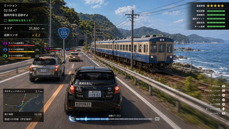 Train Spotting Photography Game — GPT Image 2 image prompt example